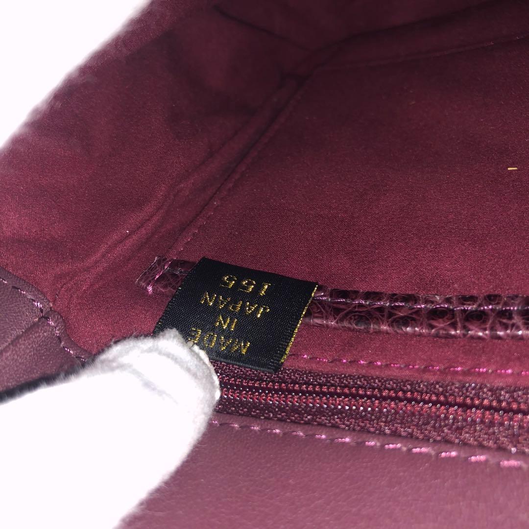 極美品 JRA クロコダイル ワンショルダーバッグ　2way クロコ本革