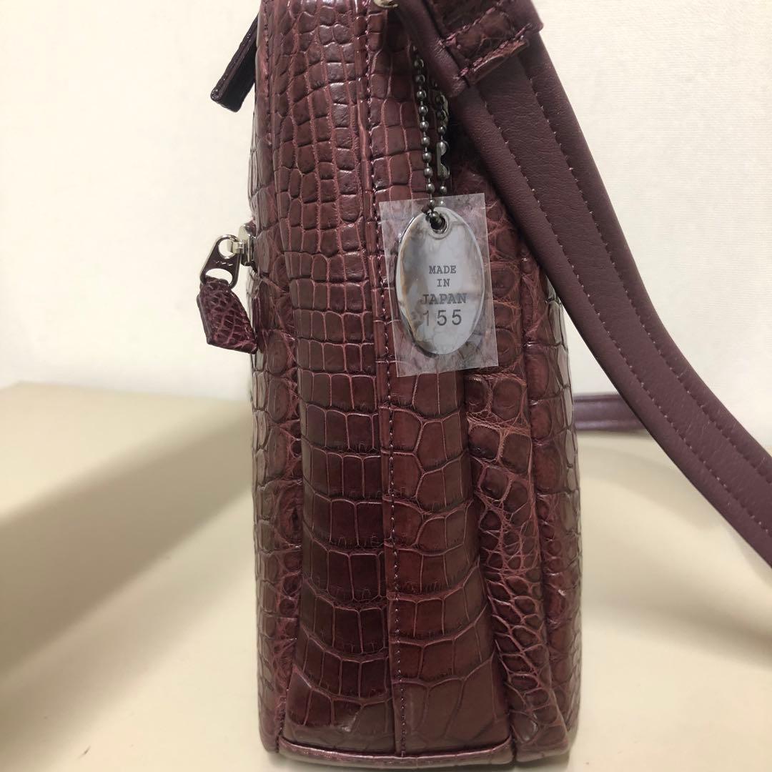 極美品 JRA クロコダイル ワンショルダーバッグ　2way クロコ本革