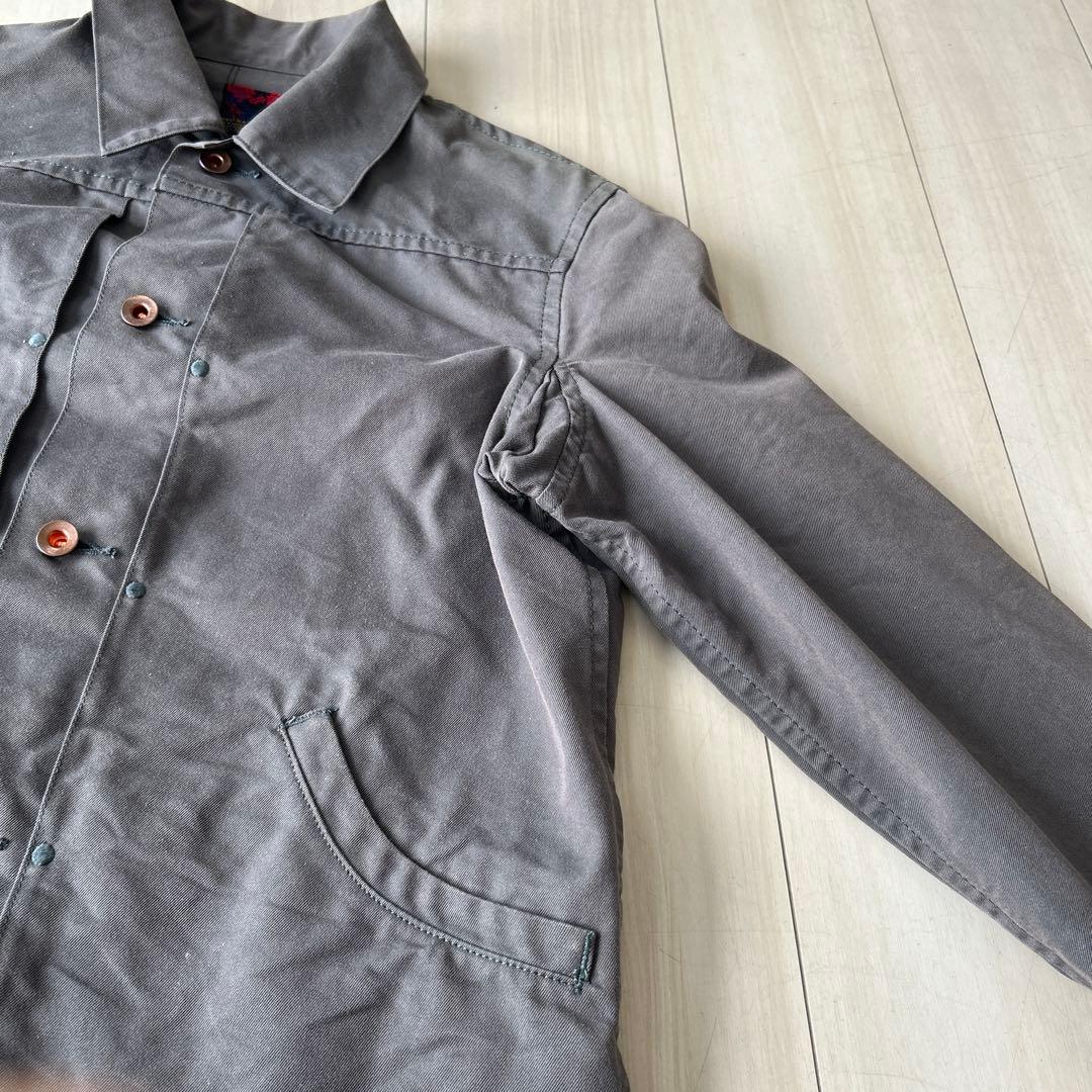 BRU NA BOINNE コットンGジャン グレー 日本製　 アメカジ　M