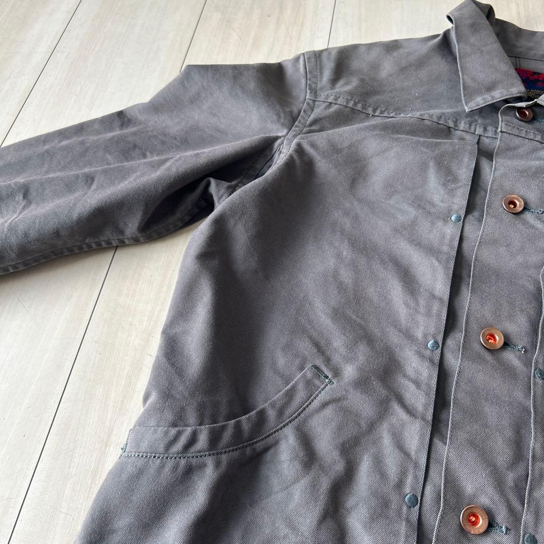BRU NA BOINNE コットンGジャン グレー 日本製　 アメカジ　M