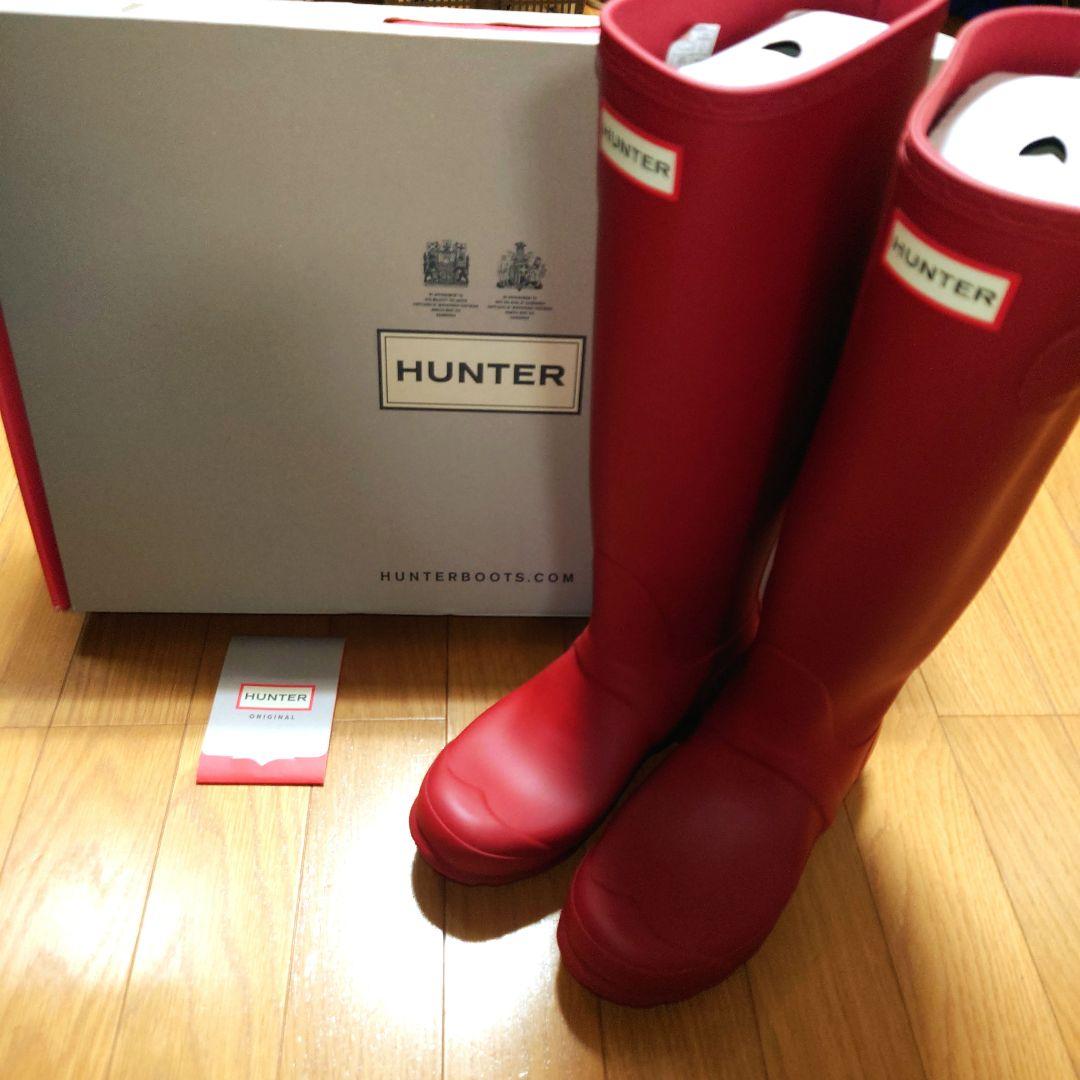 新品！未使用！ HUNTER レインブーツ ロングブーツ ハンター