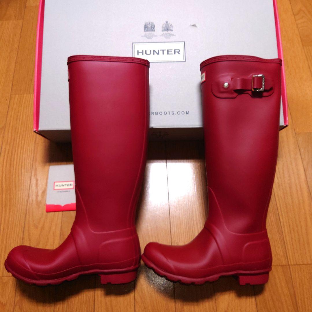 新品！未使用！ HUNTER レインブーツ ロングブーツ ハンター