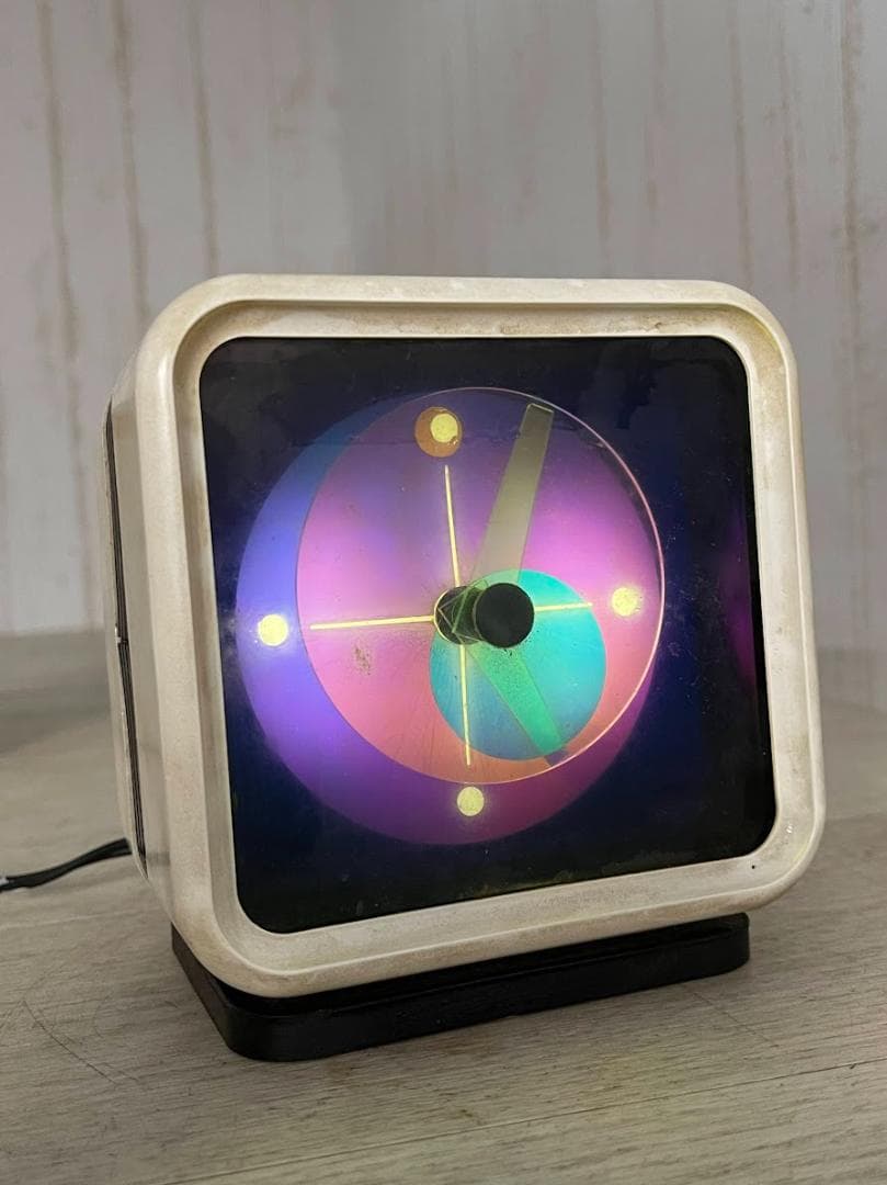 当時物 下田電機 スペクトラム SPR-11 分光時計 スペースエイジ 通電