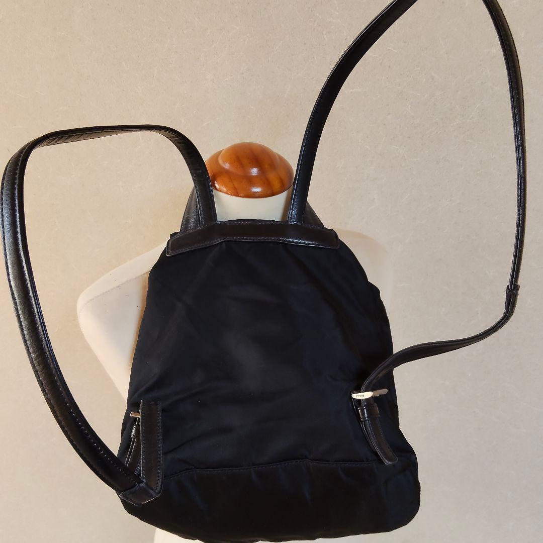 R*E様 ◆◇改造品◆ PRADA バックパック 黒 リュック 三角ロゴ テスー