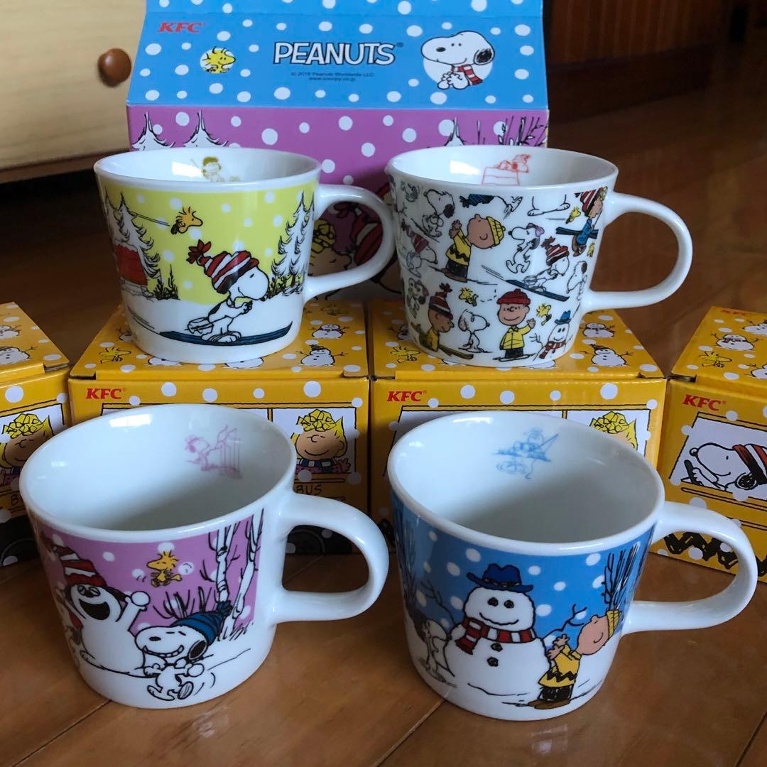 ケンタッキー スヌーピーマグカップ2019年 「4種・4個」＊ 新品