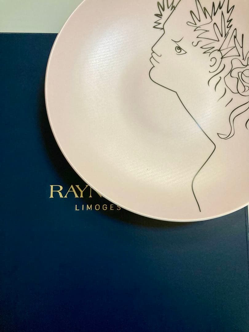 新品未使用 レイノー Raynaud リモージュ ジャンコクトー ピンク 皿
