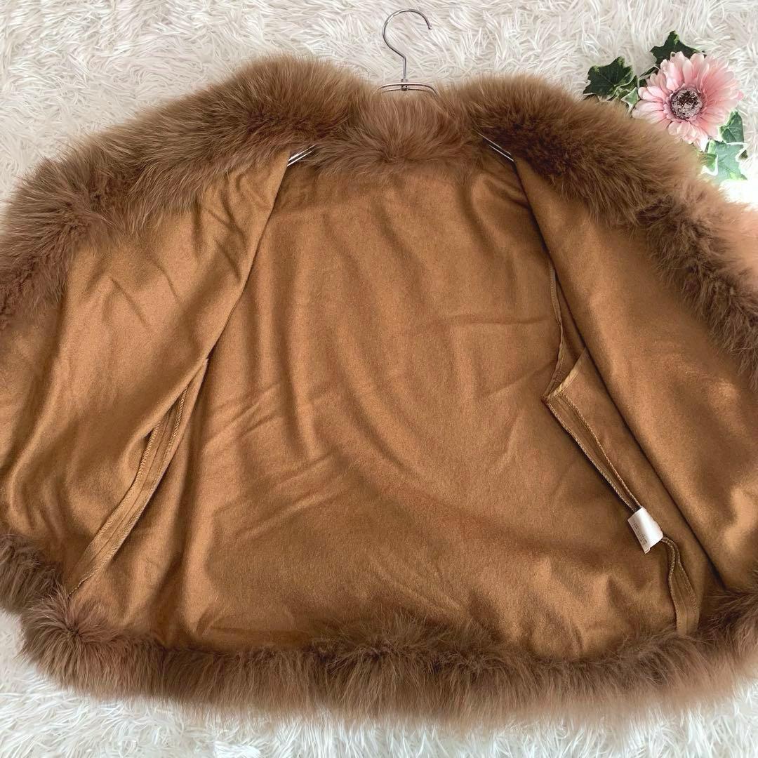 専用♡D91.【カシミヤ100%/リアル：フォックスファー◆ポンチョ/ケープ】