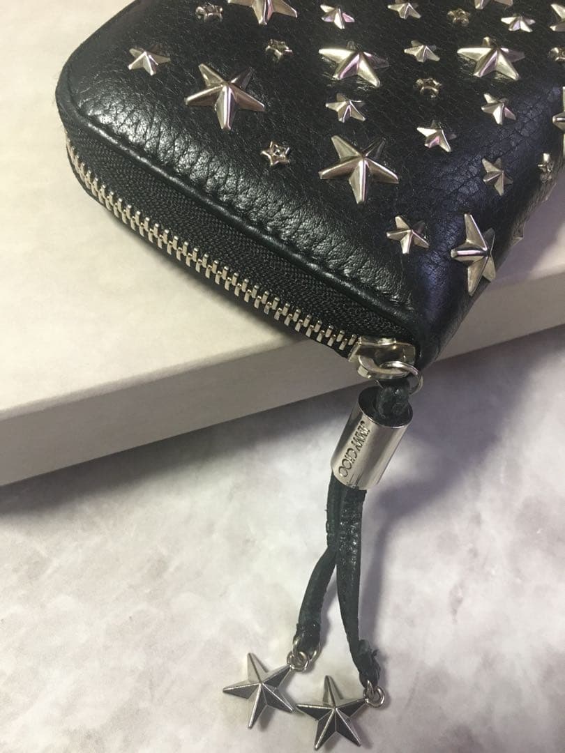 イアナさん JIMMY CHOO☆ジミーチュウ 星 スタッズ 長財布 美品