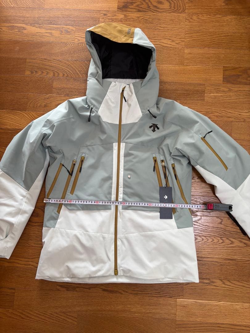 (新品・未使用) DESCENTE スキーウェア パンツ グレー×ホワイト