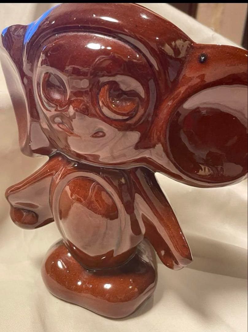 おまとめ2点。ソビエト　ヴィンテージ 大きなチェブラーシカの陶器　長期保存