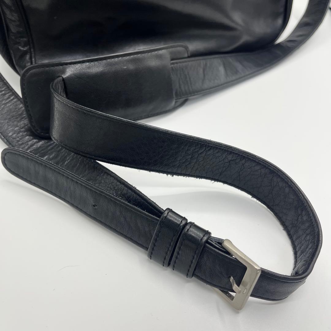 【極希少】POTER ￼カメラバッグ オールレザー ショルダーバッグ 黒 美品