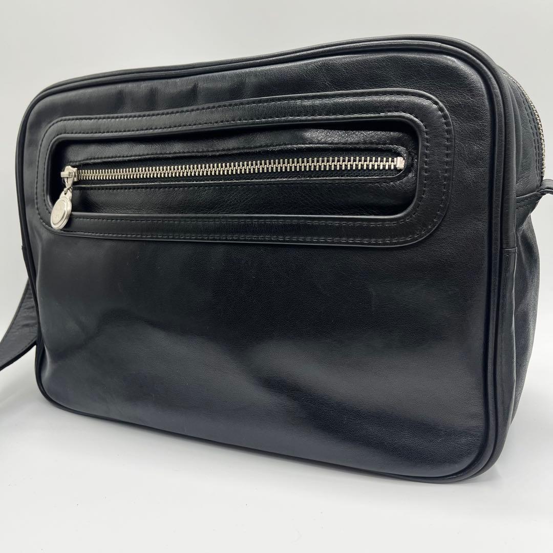 【極希少】POTER ￼カメラバッグ オールレザー ショルダーバッグ 黒 美品