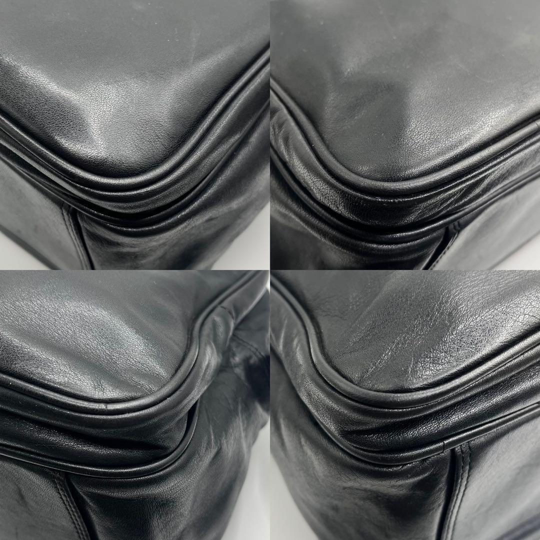 【極希少】POTER ￼カメラバッグ オールレザー ショルダーバッグ 黒 美品