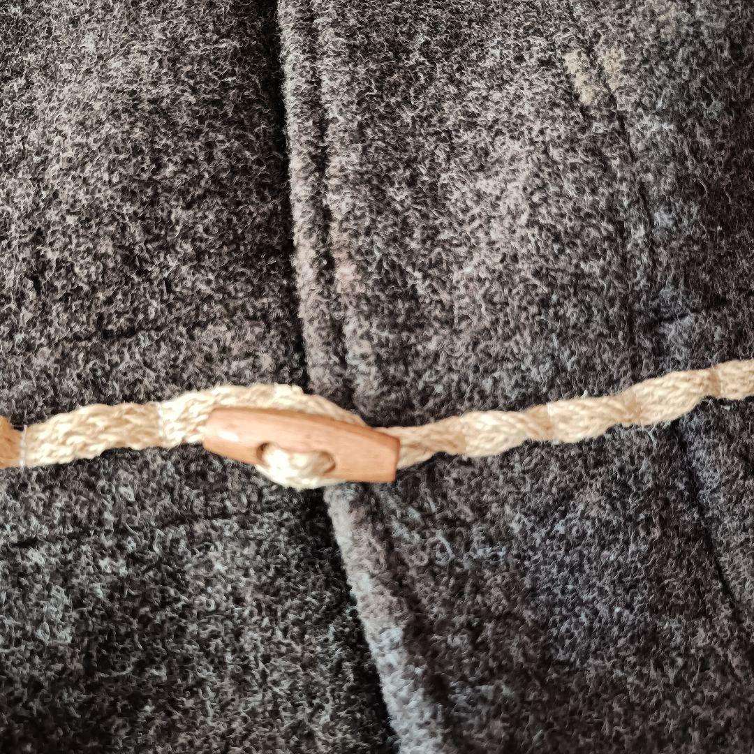 ダッフルコート【NEW ENGLAND】 ウールコート ブラウン 麻