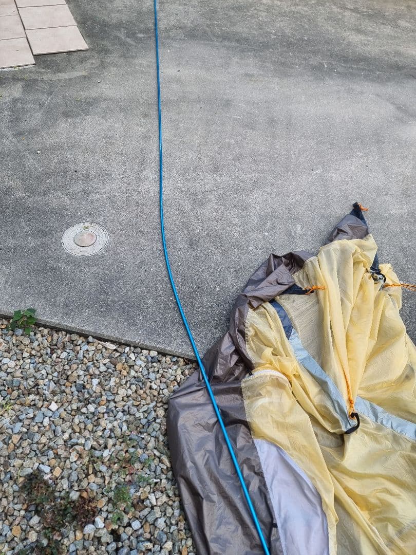 アライ　山岳テント　SLドームソロ　ポール曲がり