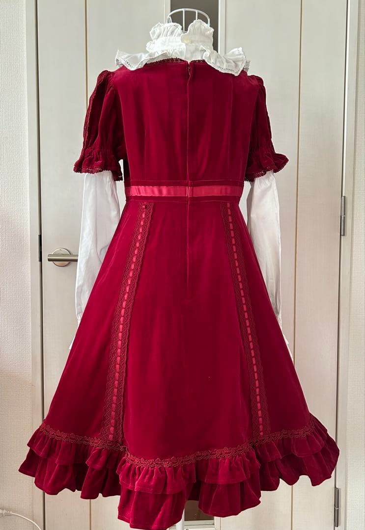 ★BABY★別珍リボンプリンセスOP +カチューシャ