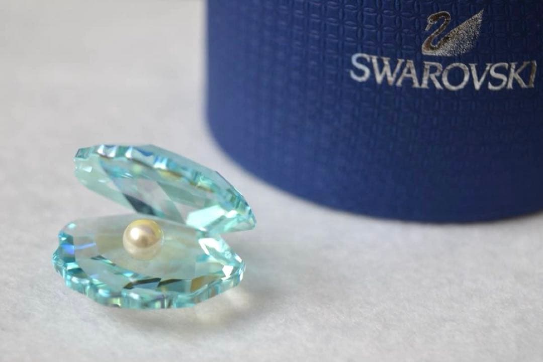 SWAROVSKI スワロフスキー シェル パール ブルー