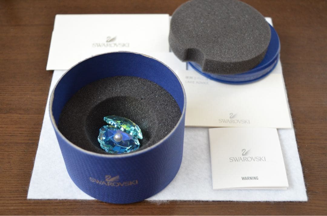 SWAROVSKI スワロフスキー シェル パール ブルー