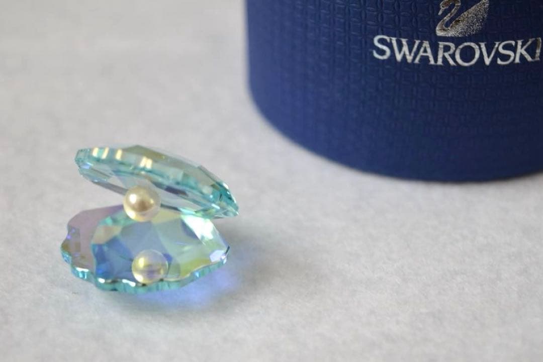 SWAROVSKI スワロフスキー シェル パール ブルー