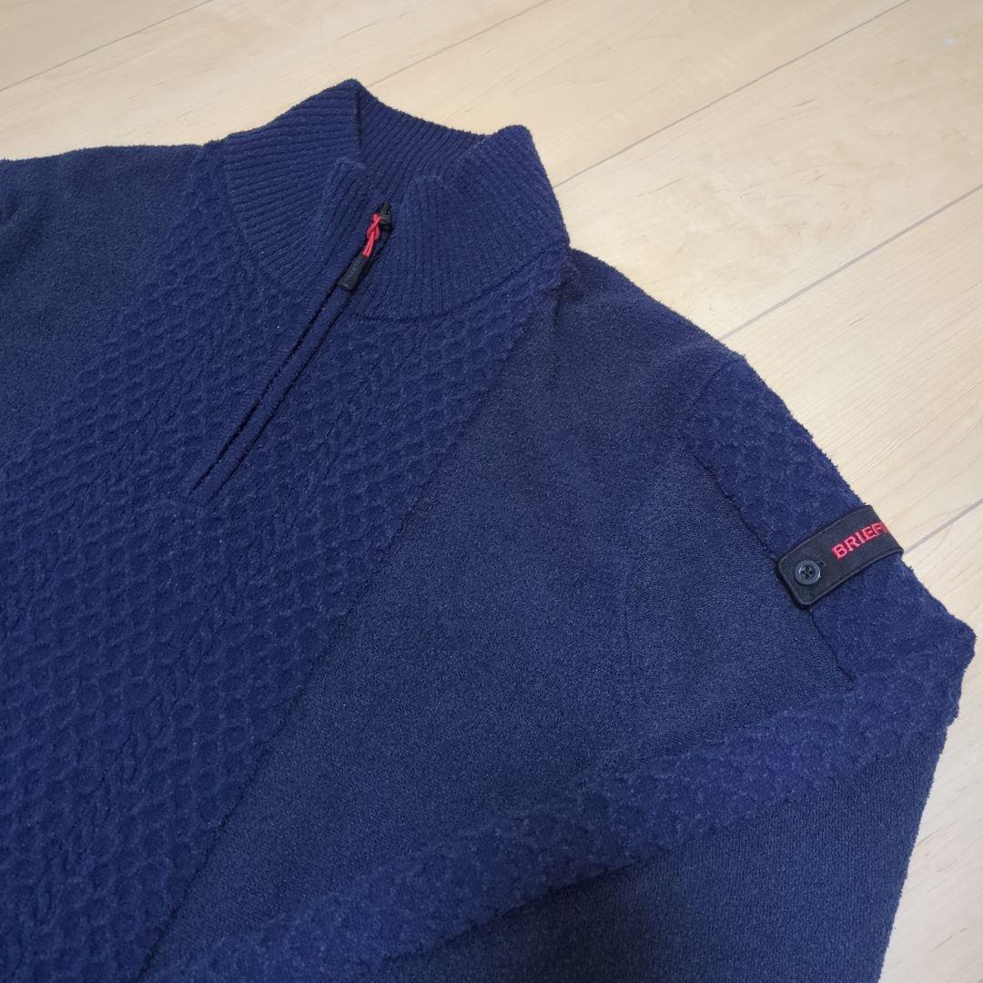 ★美品★BRIEFING ブリーフィング　ハーフジップ ニット　セーター