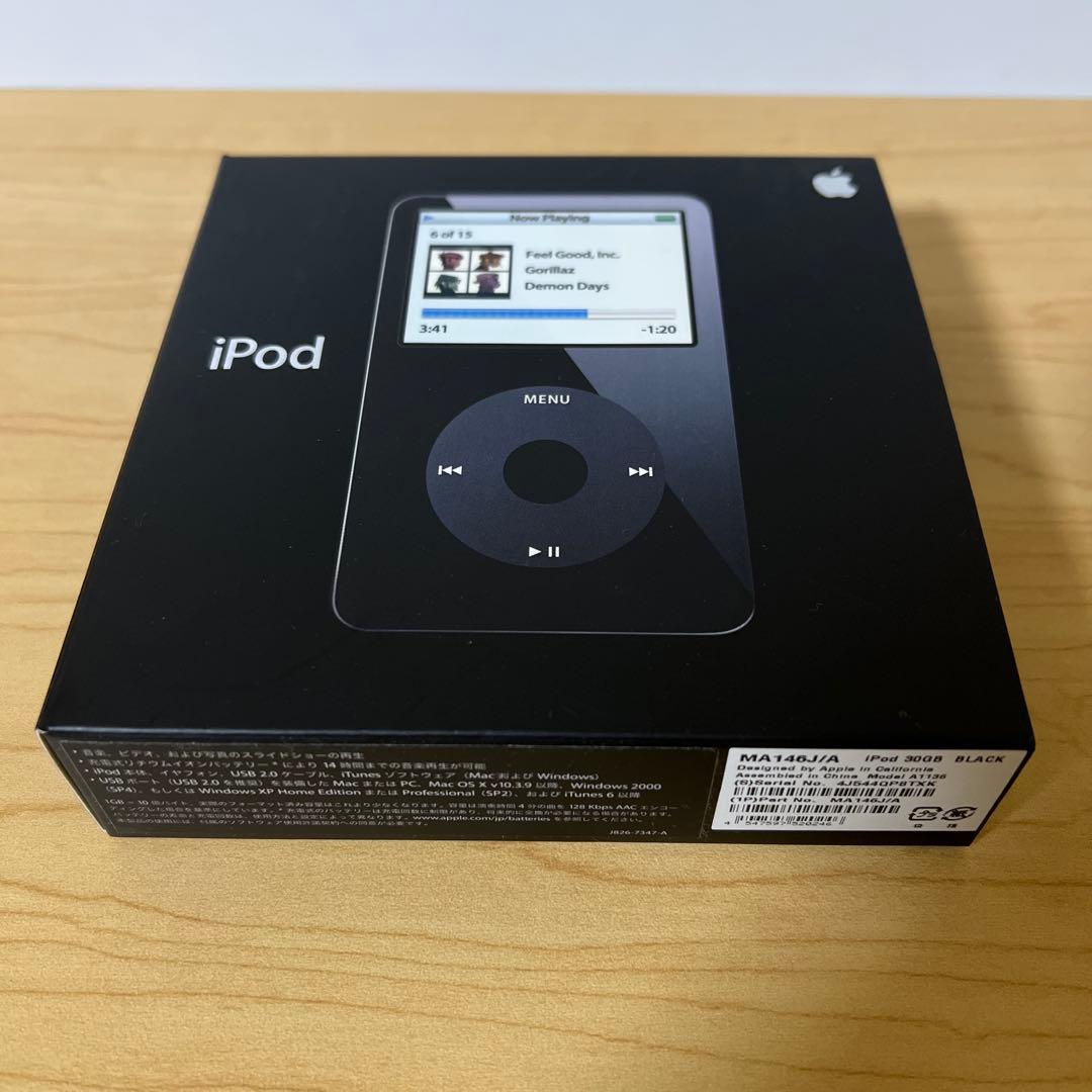 美品 Apple iPod 30GB BLACK MA146J/A