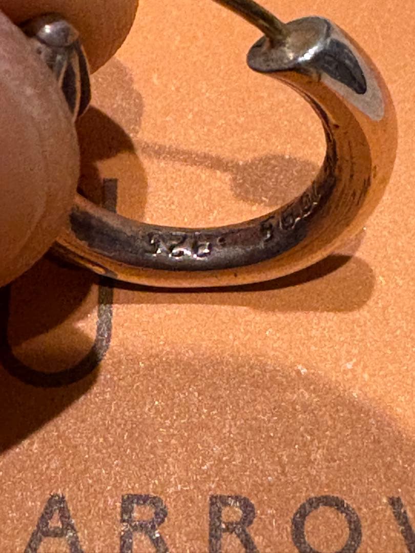 CHROME HEARTS HOOP PLAIN フープピアス　インボイスあり