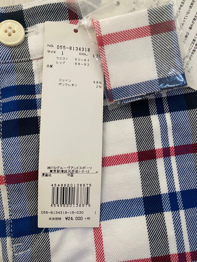 PEARLY GATES チェック柄 ゴルフスカート サイズ1