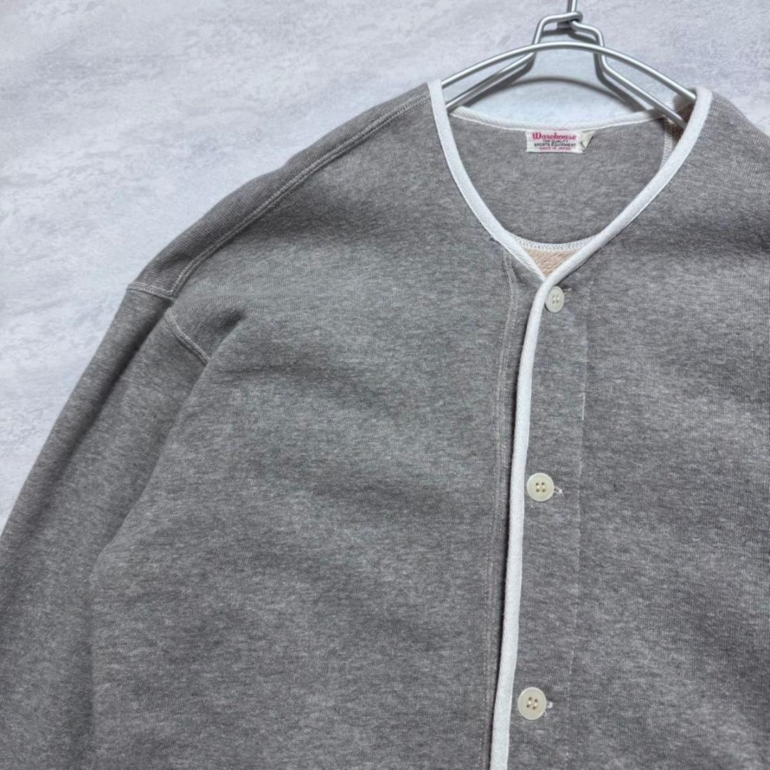 ウエアハウス スウェットカーディガン (グレー) サイズ42｜WAREHOUSE