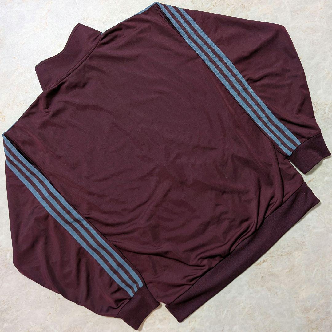 超希少★adidasベッケンバウアートラックジャケットマルーン紫青L相当