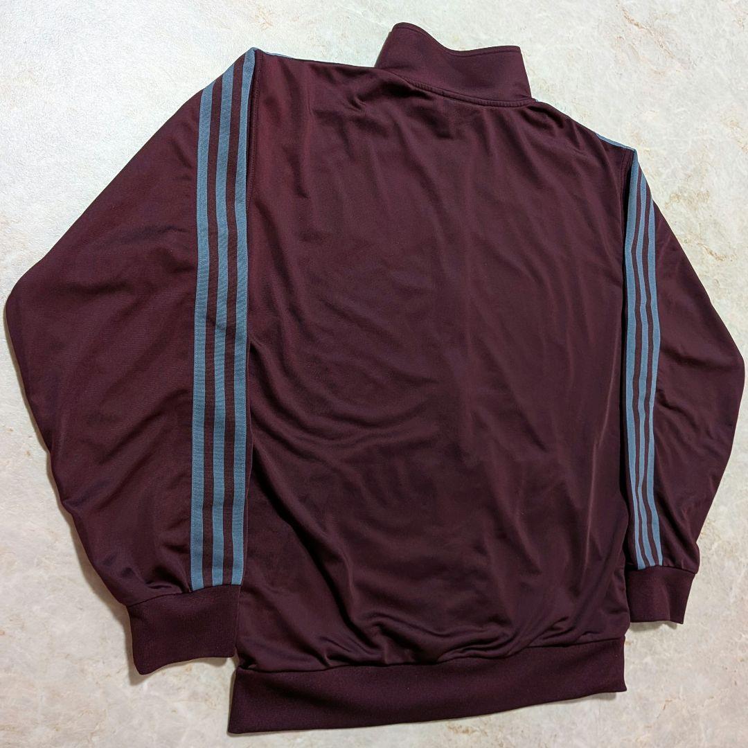 超希少★adidasベッケンバウアートラックジャケットマルーン紫青L相当