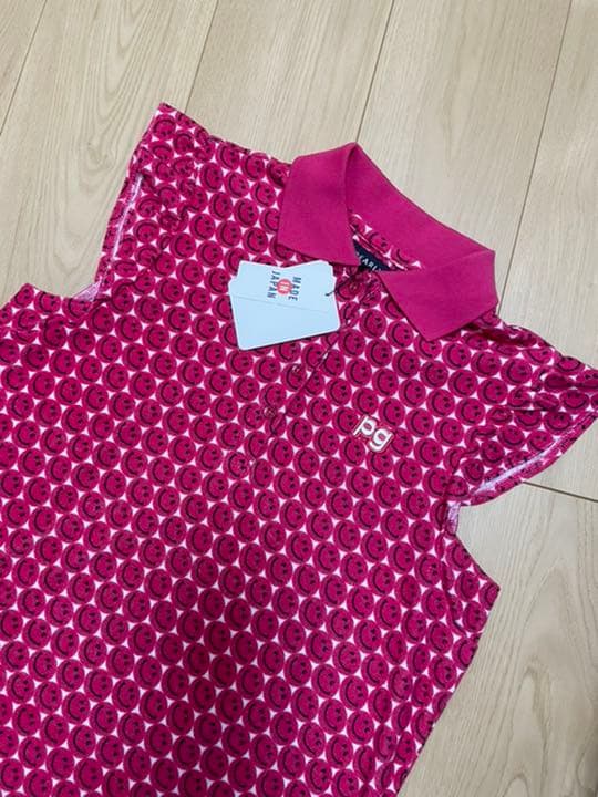 値下新品❤️パーリーゲイツ ニコ総柄ポロシャツ
