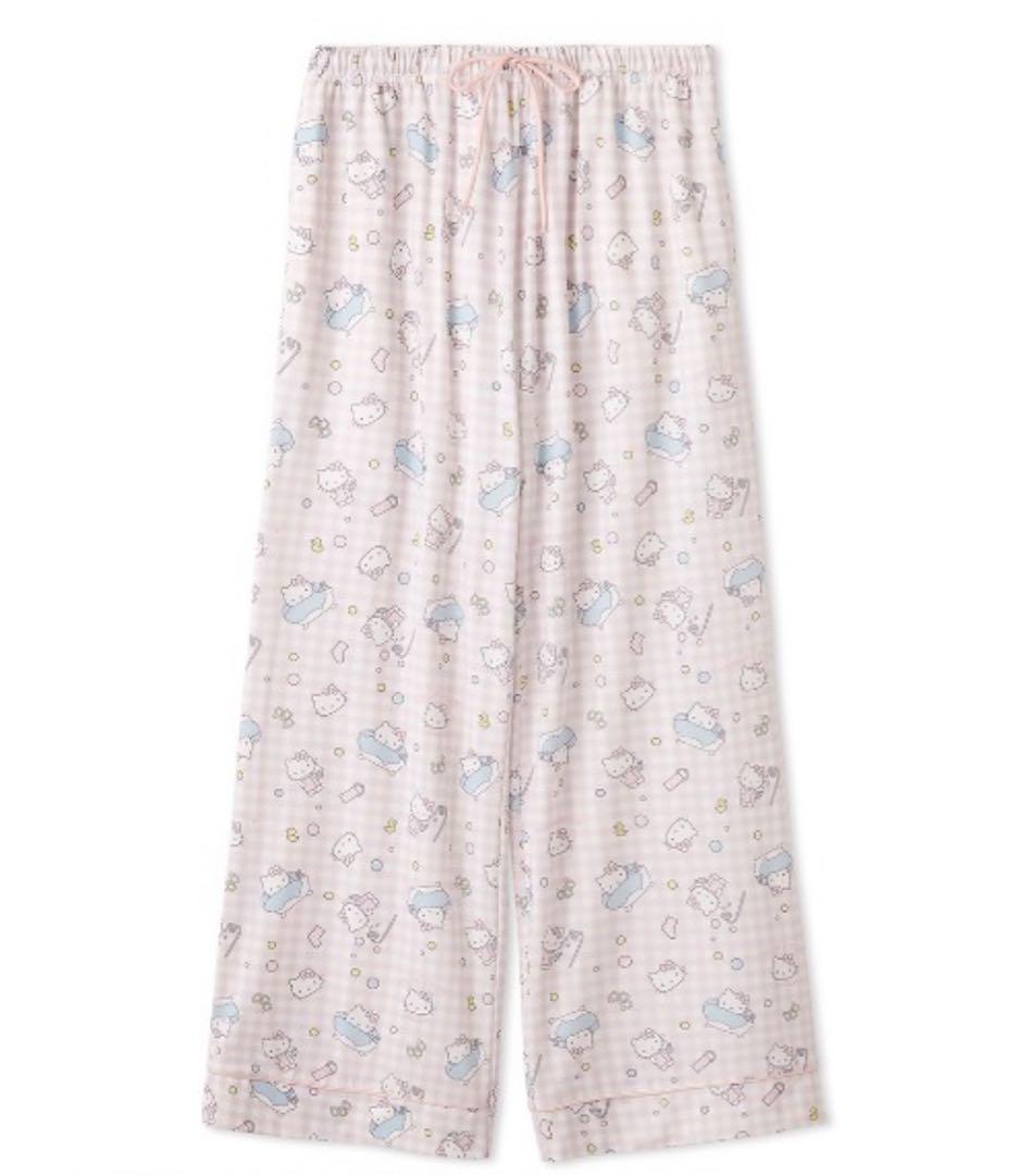 【新品】スナイデルホーム　キティ総柄　パジャマ上下　シャツパンツ　ピンク