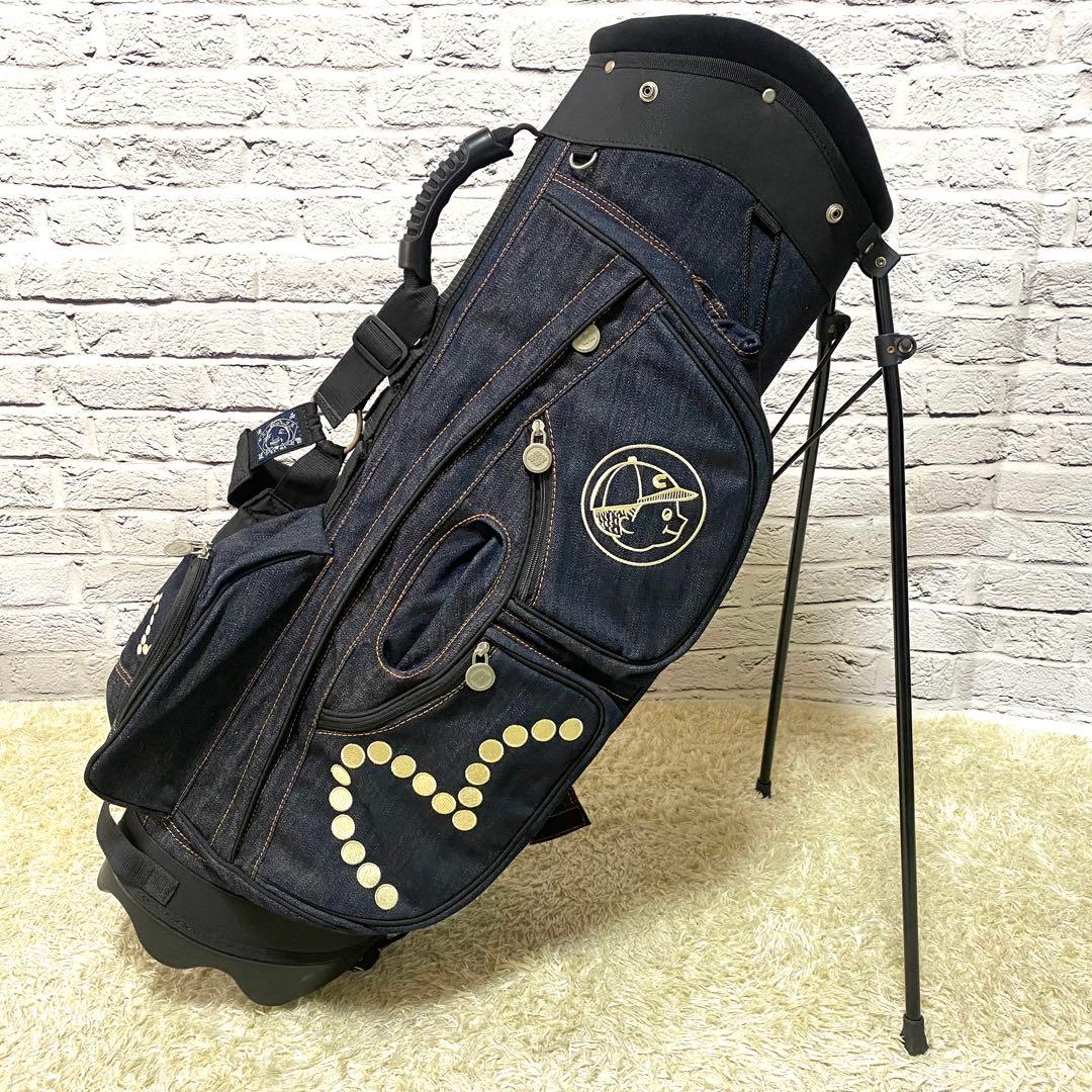 レア】エビスゴルフ EVISU キャディバッグ デニム ゴルフ エヴィス