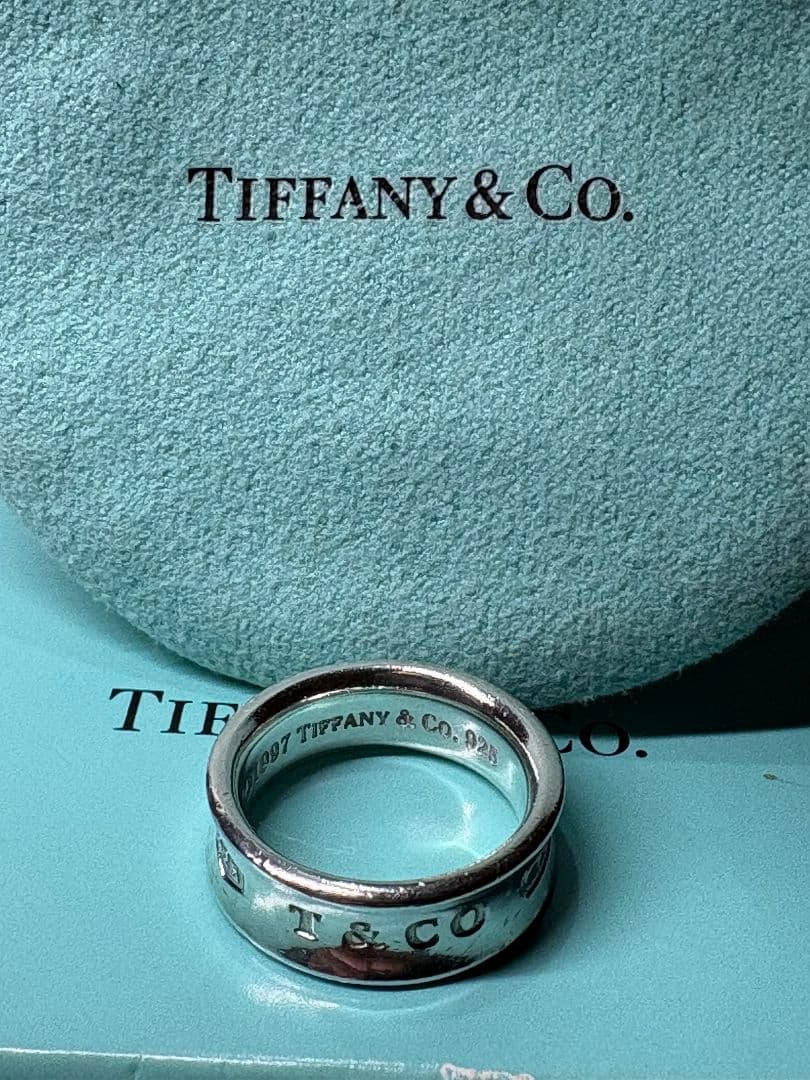 ティファニー1837ナローハンド リング サイズ棒:約12号【箱/ポーチ付