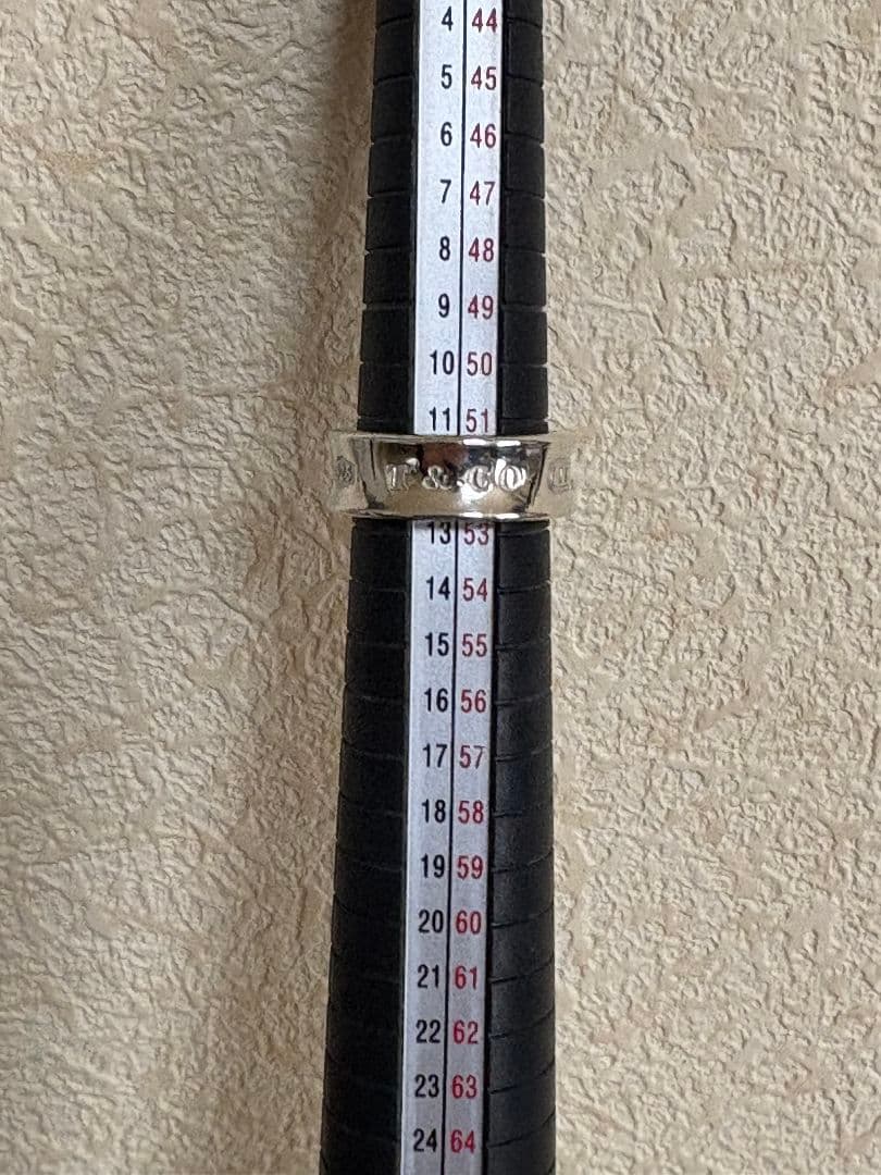 ティファニー1837ナローハンド リング サイズ棒:約12号【箱/ポーチ付