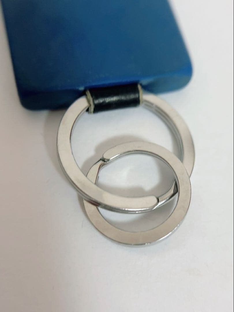 ロエベ LOEWE キーホルダー キーリング ブルー ラバー 男女兼用