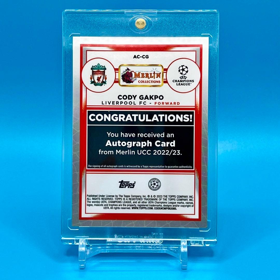 22-23 Topps Merlin CODY GAKPO 直筆サインカード - メルカリ