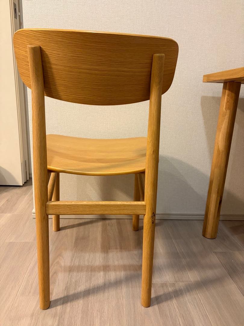【無印良品】ダイニングチェア　ラウンドチェア・オーク材
