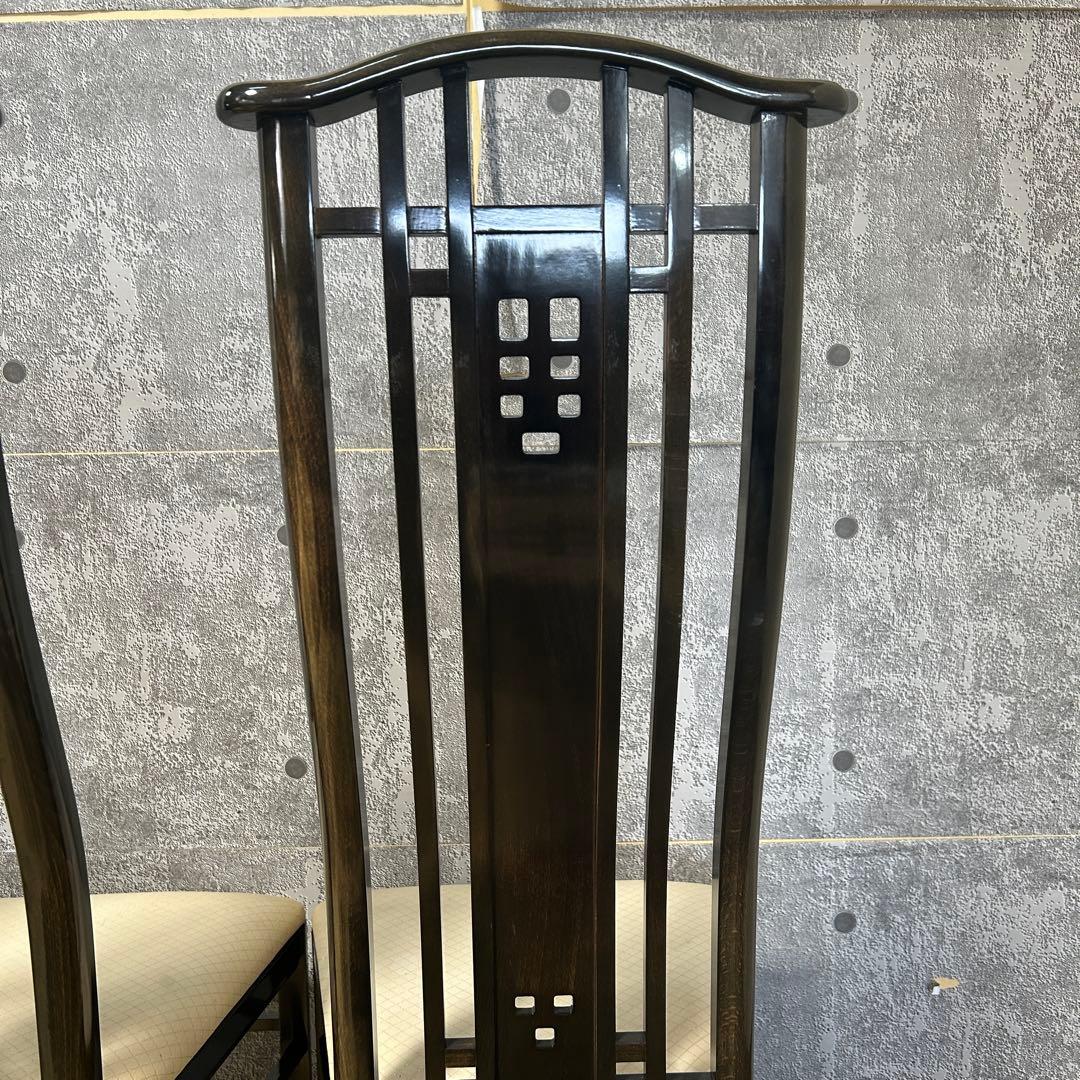 ꧁GIORGETTI ジョルジェッティ꧂ハイバックダイニングチェア3脚 食卓椅子