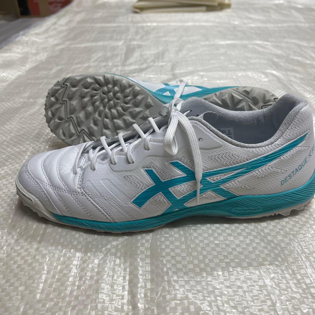 アシックス　デスタッキK FF TF ホワイト/シーグラス27cm