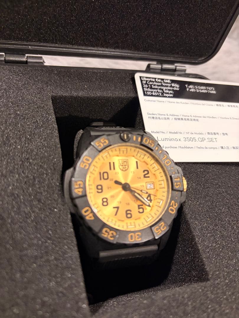 Luminox 3505.GP.SET 限定版 ゴールド文字盤 シリアルナンバー - メルカリ