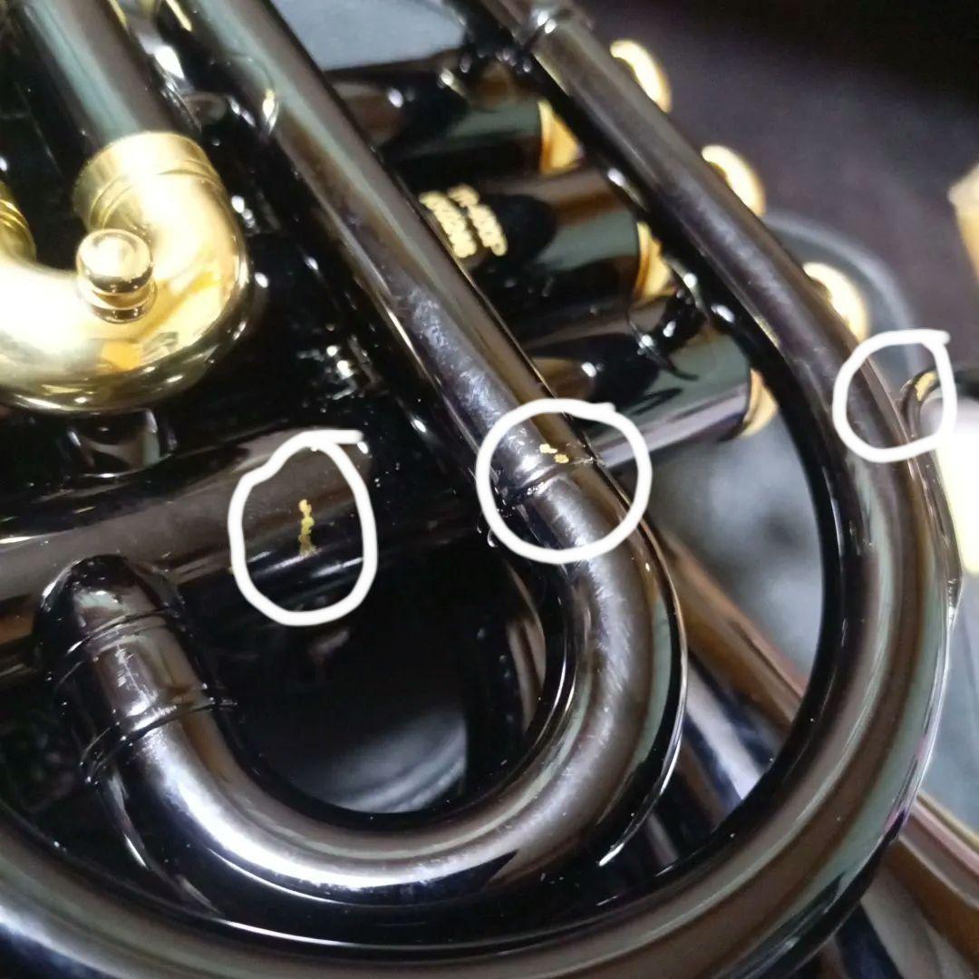 J.マイケル ポケットトランペット TR-400PCL 黒 ボタン アワビ柄