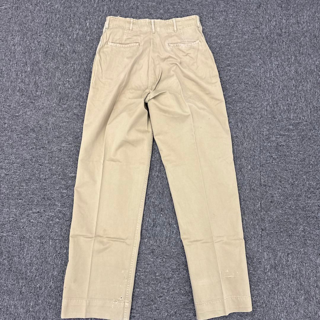 米軍実物50s US ARMY M-45カーキチノパン32×35 1951年製 新着