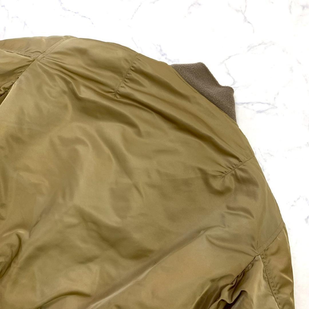 希少色★90s USA製 greenbrier MA-1 ゴールド L　D489