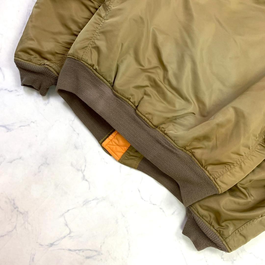 希少色★90s USA製 greenbrier MA-1 ゴールド L　D489