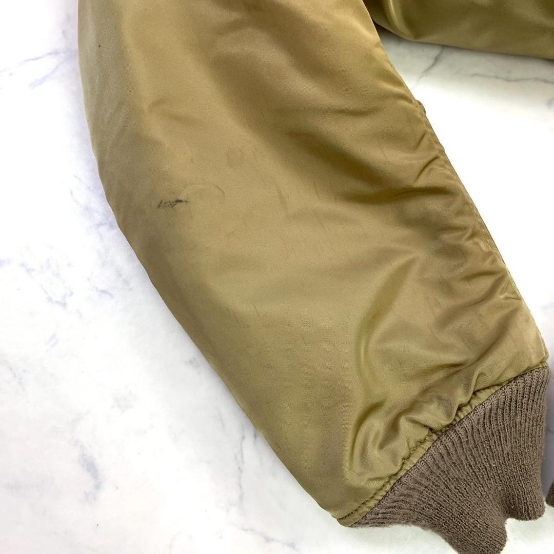 希少色★90s USA製 greenbrier MA-1 ゴールド L　D489