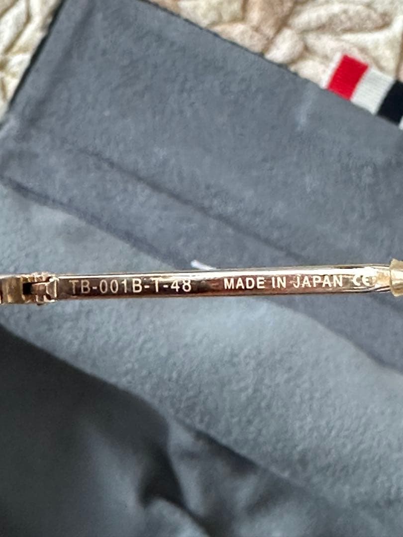 THOM BROWNE チタンサイドシールドゴールドサングラス