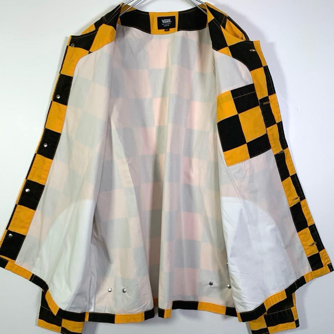 バンズ　ＶＡＮＳ　チェッカー　ジャケット　ノーカラー　ジャケット