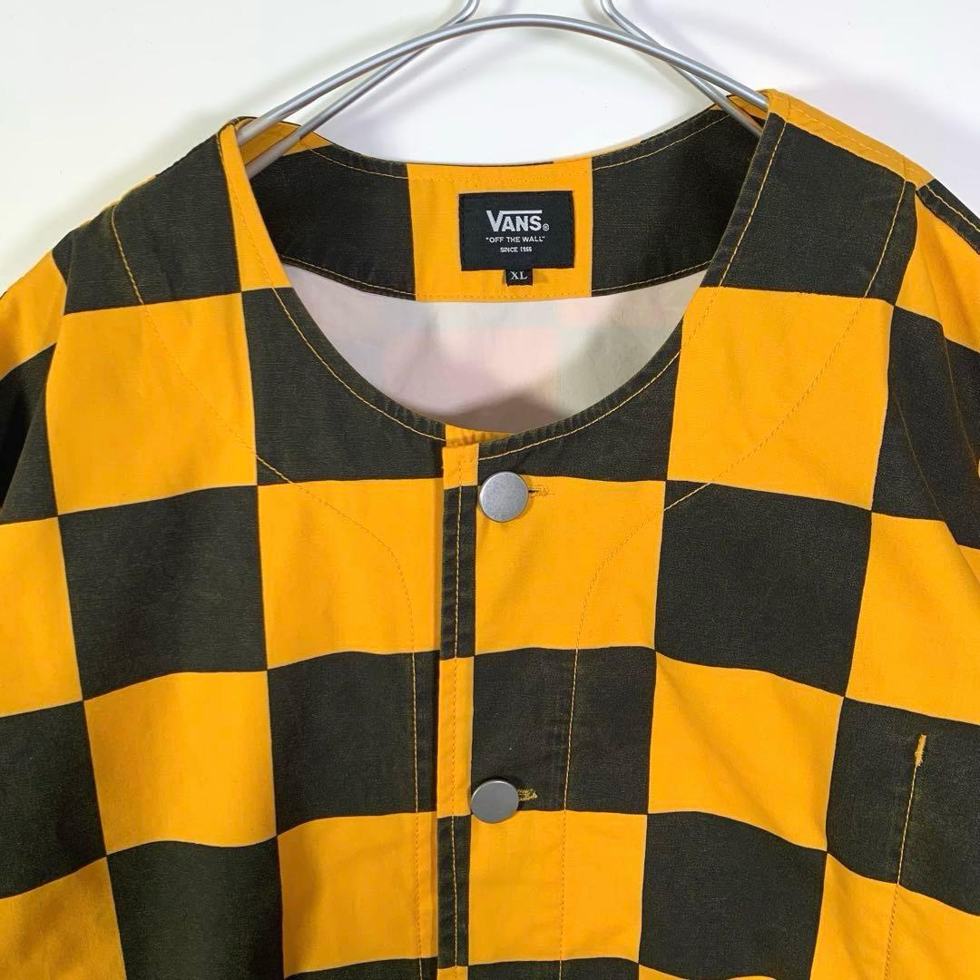 バンズ　ＶＡＮＳ　チェッカー　ジャケット　ノーカラー　ジャケット