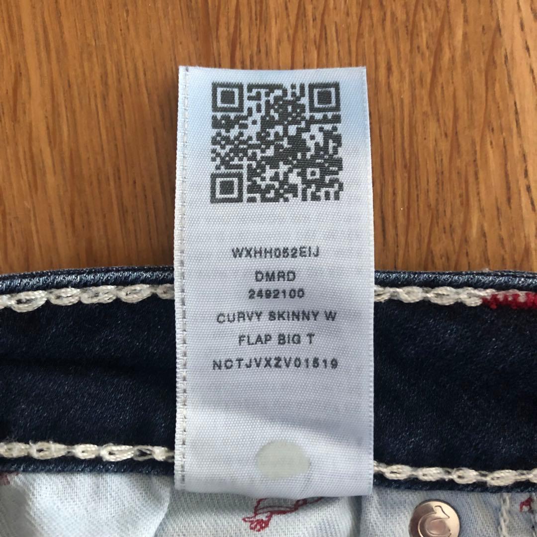 【美品】TRUE RELIGION SKNNY 極太白ステッチ W31